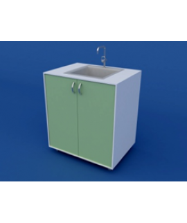 Стол-мойка лабораторная химическая ЛСМХ-0.02-ВТМ  800х600х900