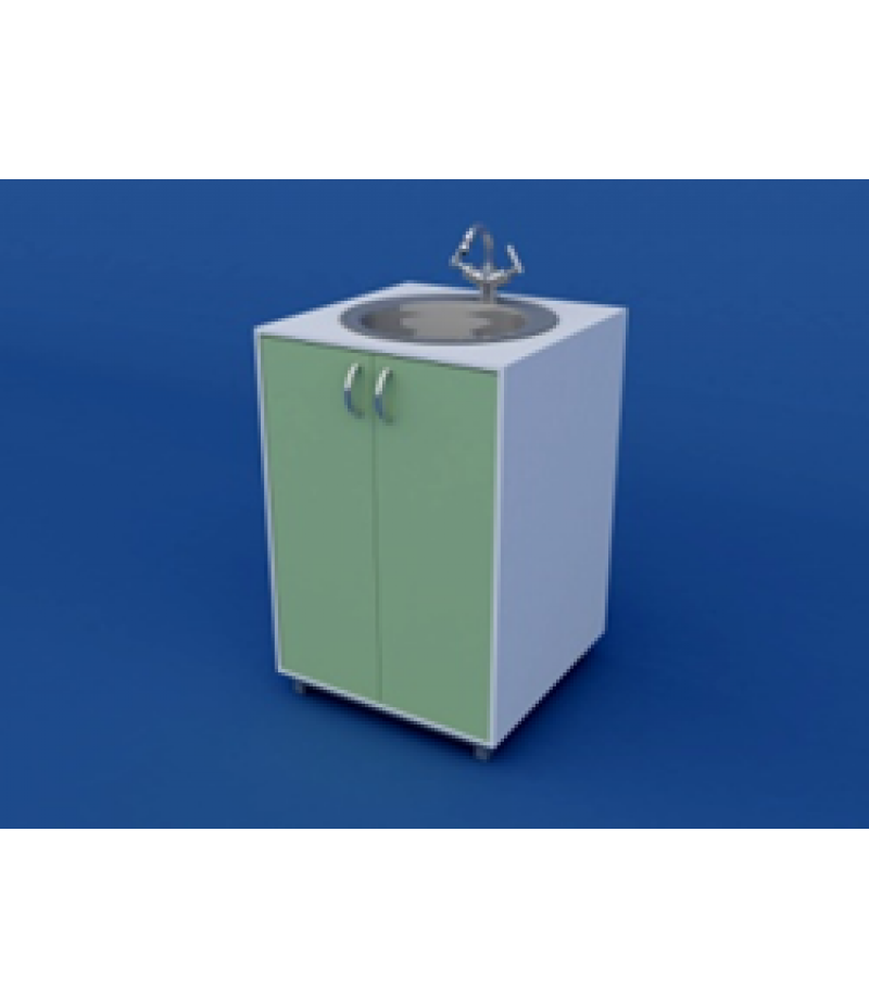 Стол-мойка лабораторная одинарная ЛСМ-0.01-ВТМ  600х600х900